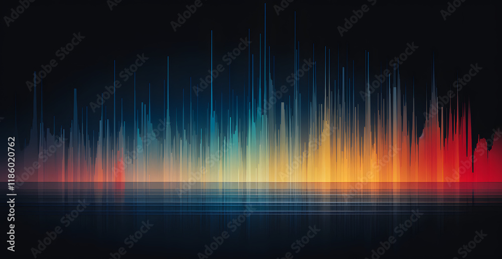 Colourful background with graphic equaliser design Colourful background with graphic equaliser design