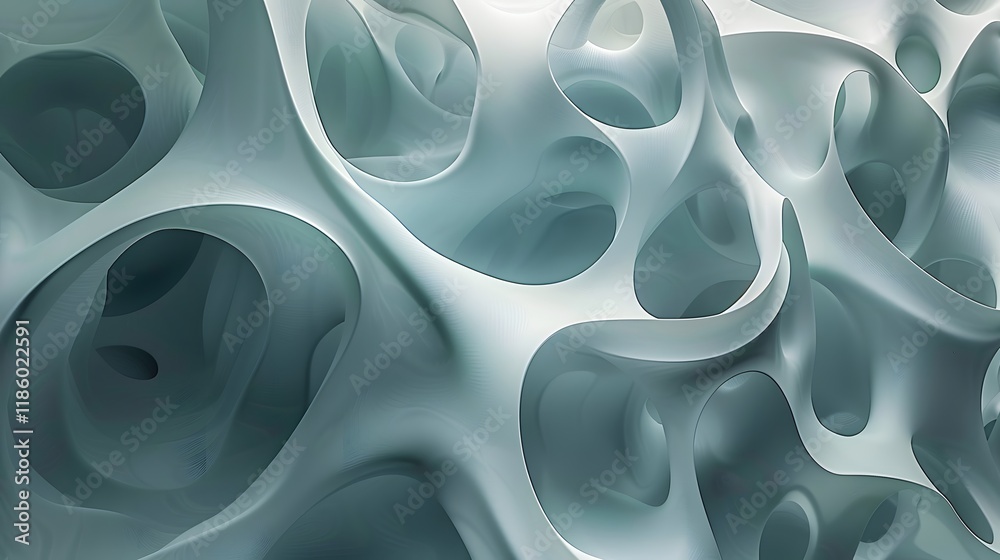 Abstract representation of organic structures with fluid forms and soft lighting. Abstract representation of organic structures with fluid forms and soft lighting.