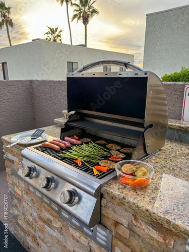 Barbecue in Lake Havazu, Arizona America