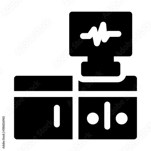 A clean medical equipment strong icon set, ideal for healthcare, hospitals, and diagnostics. Perfect for representing tools like stethoscopes, syringes, monitors, and more in modern designs.