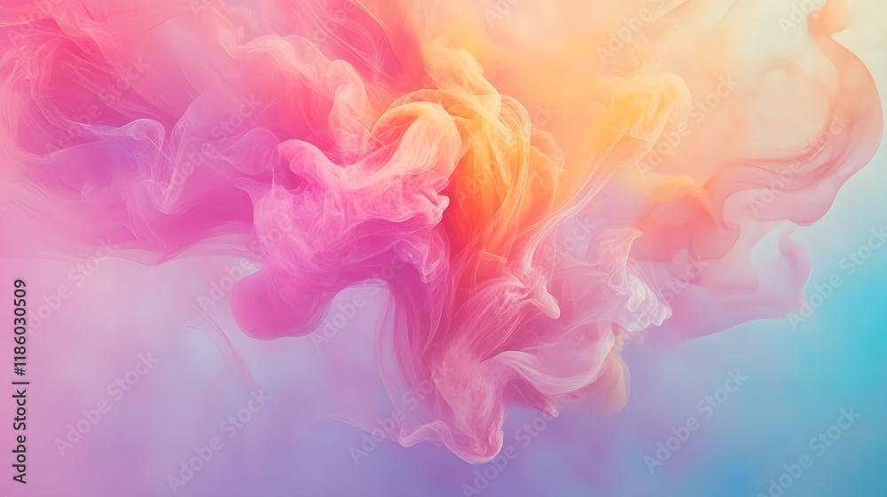 Fototapeta premium Abstract Pastel Swirls of Color in Motion