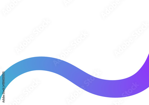 Abstract Blue and Purple Gradient Wave Background