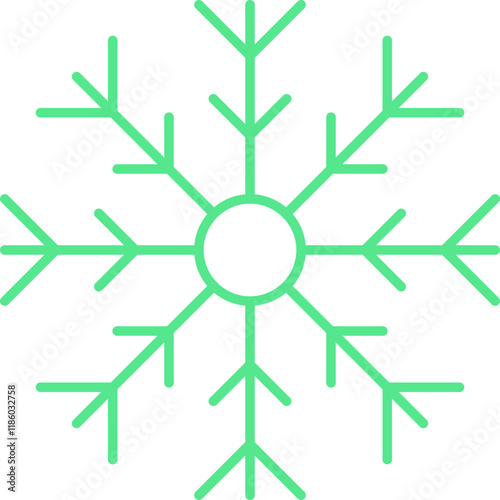 Frost icon single vector illustration