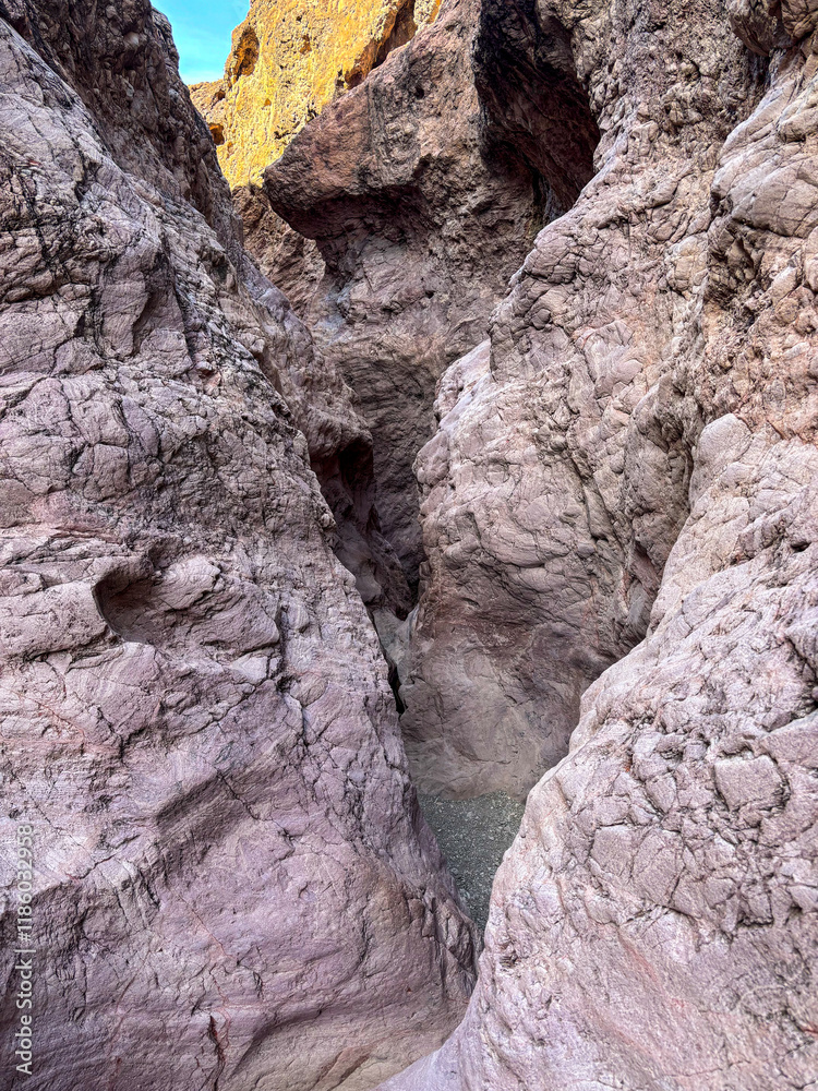 Hiking Sara crack trail on sara park trail head close to lake havasu, Arizona Hiking Sara crack trail on sara park trail head close to lake havasu, Arizona