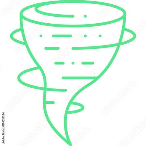 Tornado icon single vector illustration