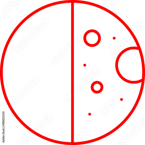 Half Moon icon single vector illustration