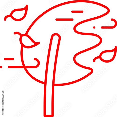 Windy icon single vector illustration