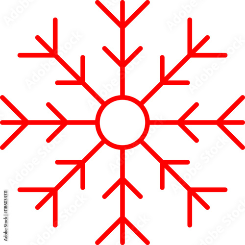 Frost icon single vector illustration