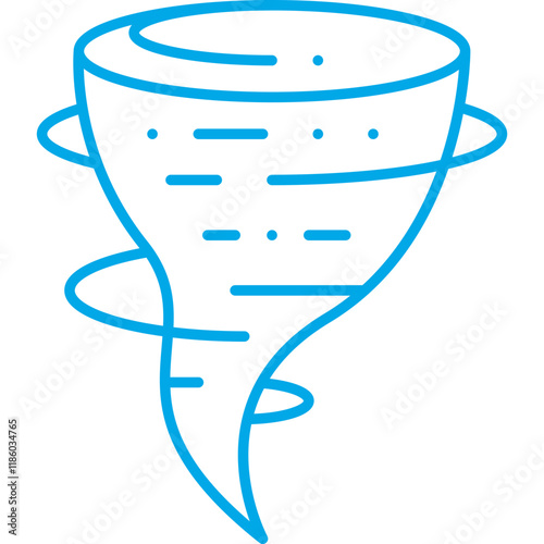 Tornado icon single vector illustration