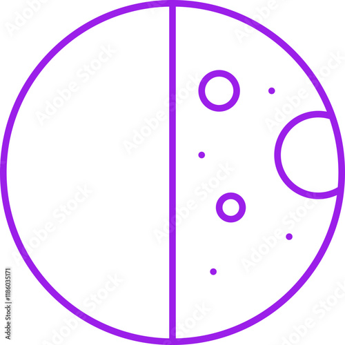Half Moon icon single vector illustration