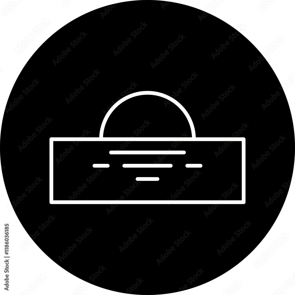 Horizon icon single vector illustration Horizon icon single vector illustration