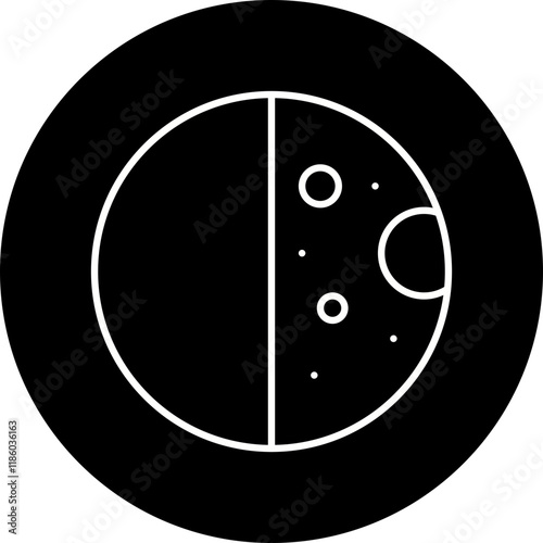 Half Moon icon single vector illustration