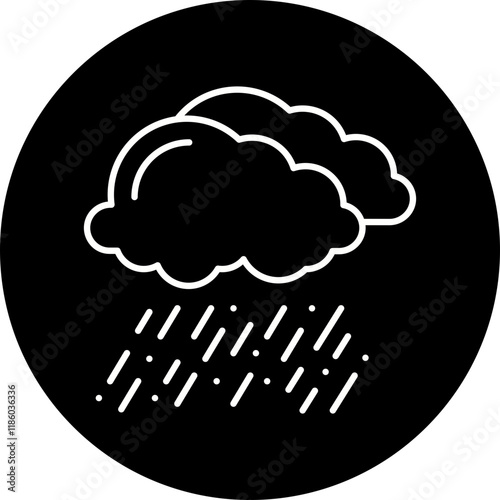 Rain icon single vector illustration
