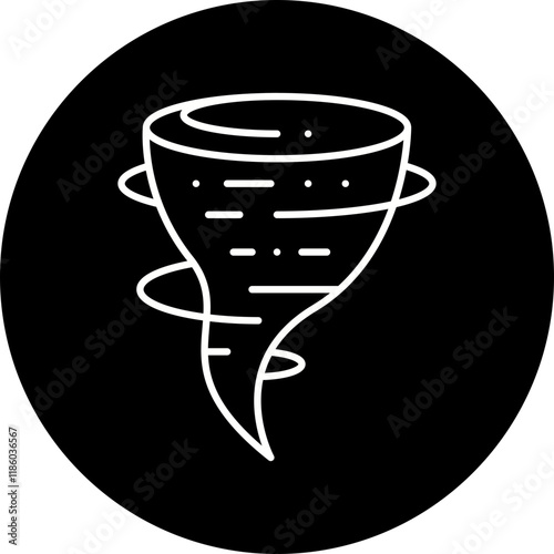 Tornado icon single vector illustration