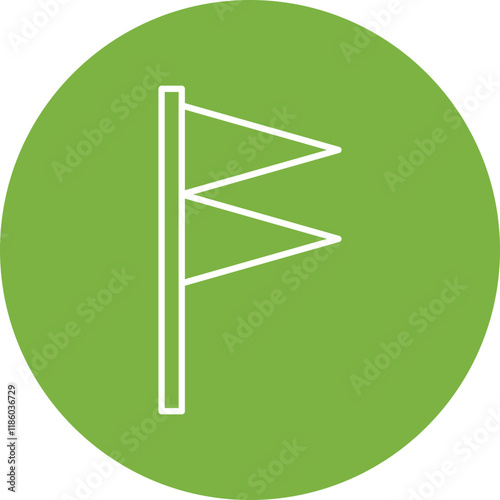 Gale Warning icon single vector illustration