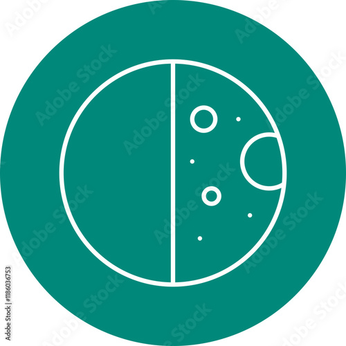 Half Moon icon single vector illustration
