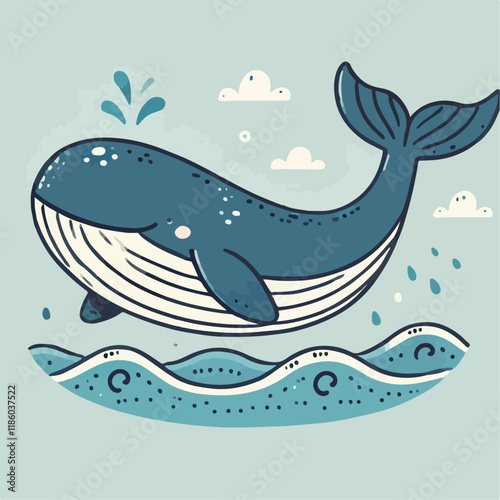 illustration of a whale