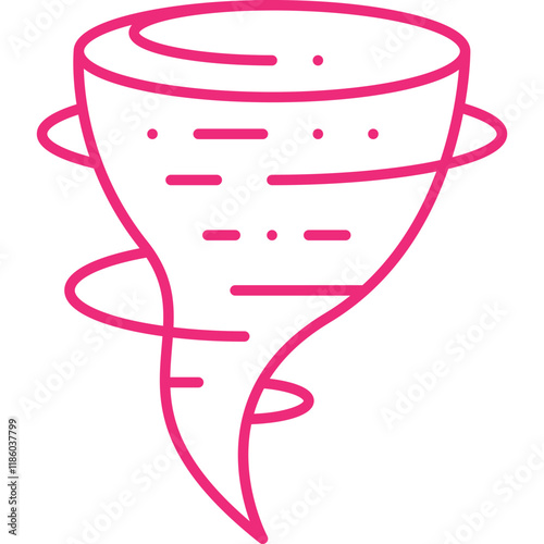 Tornado icon single vector illustration