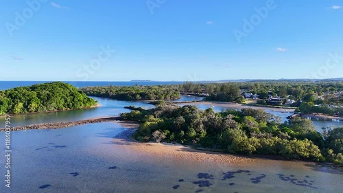 Wallpaper Mural Aerial View of Brunswick Heads Torontodigital.ca