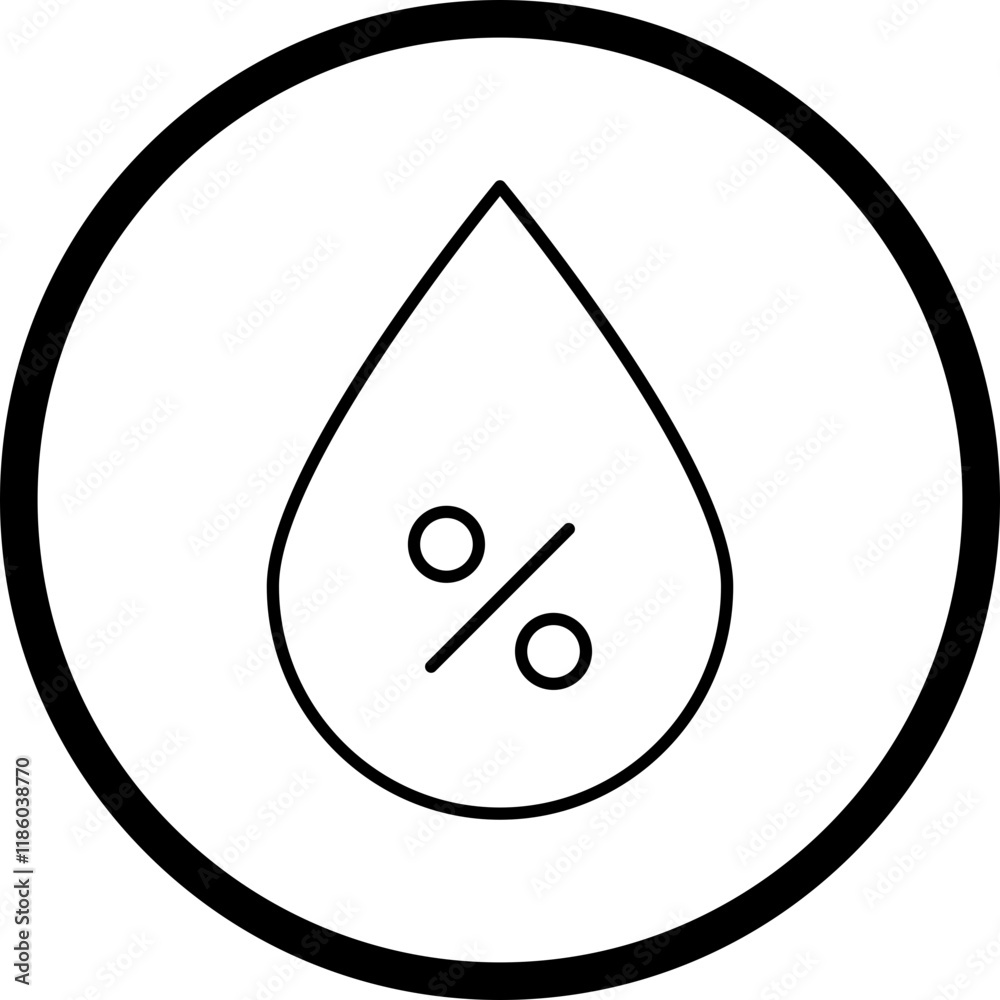 Humidity icon single vector illustration Humidity icon single vector illustration