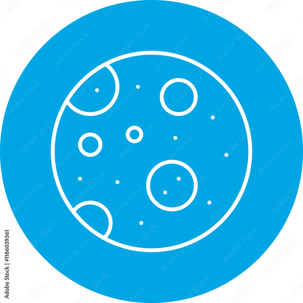 Full Moon icon single vector illustration Full Moon icon single vector illustration