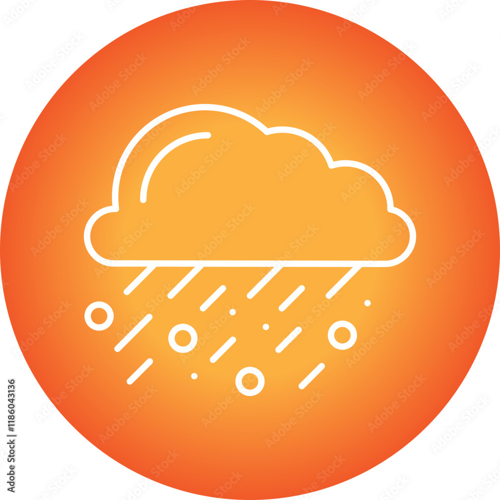 Hail icon single vector illustration Hail icon single vector illustration
