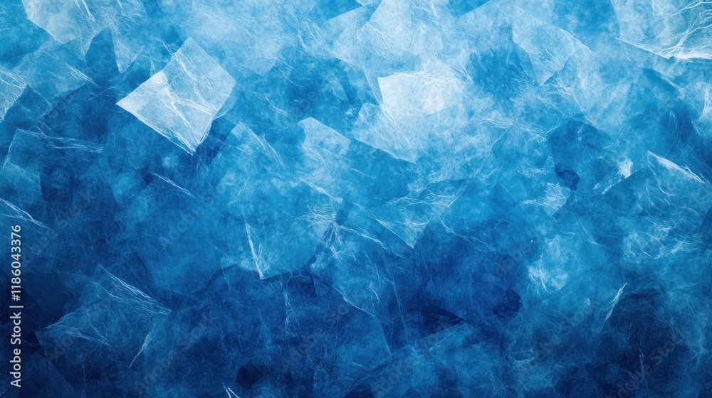 Obraz premium Abstract blue ice texture background.