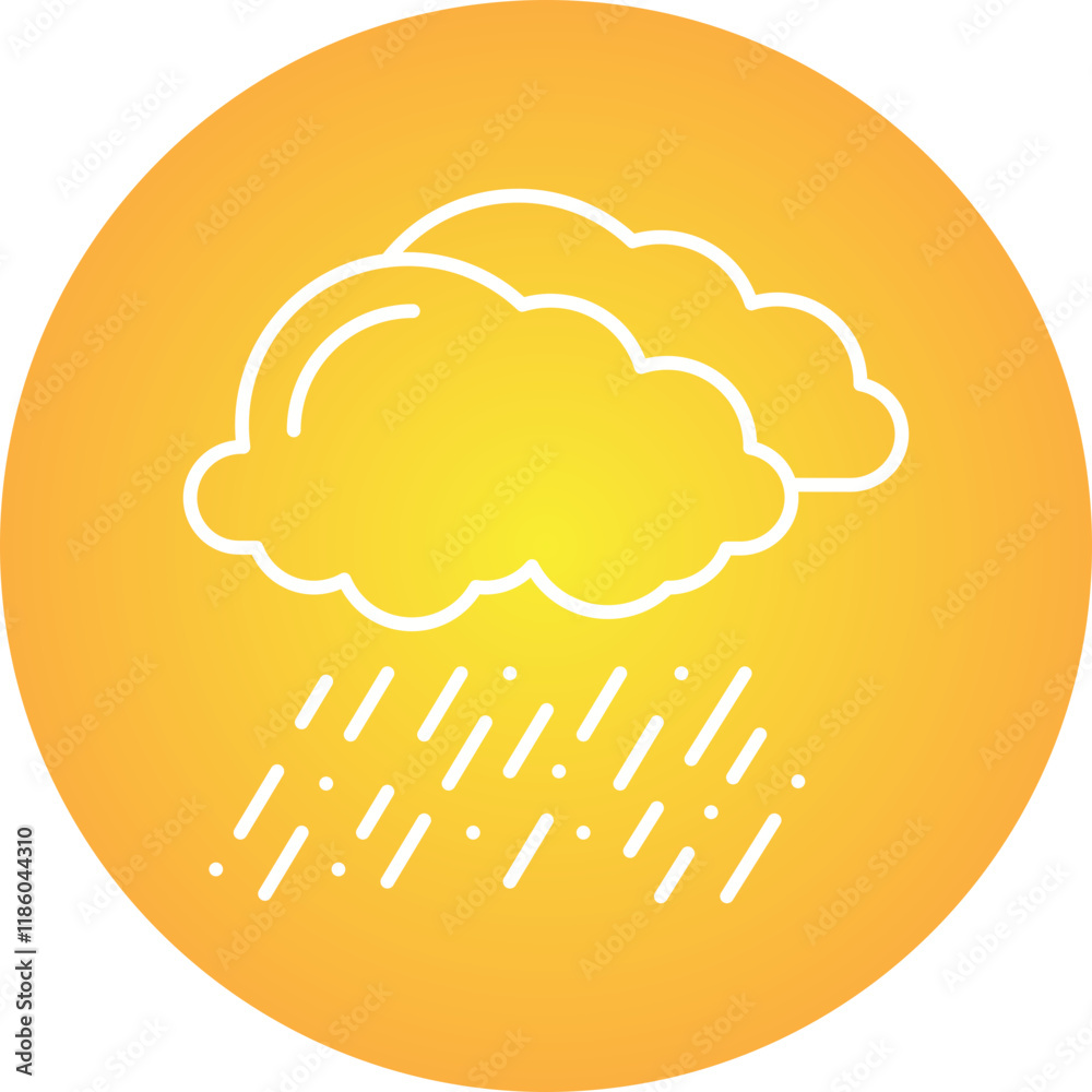 Rain icon single vector illustration Rain icon single vector illustration