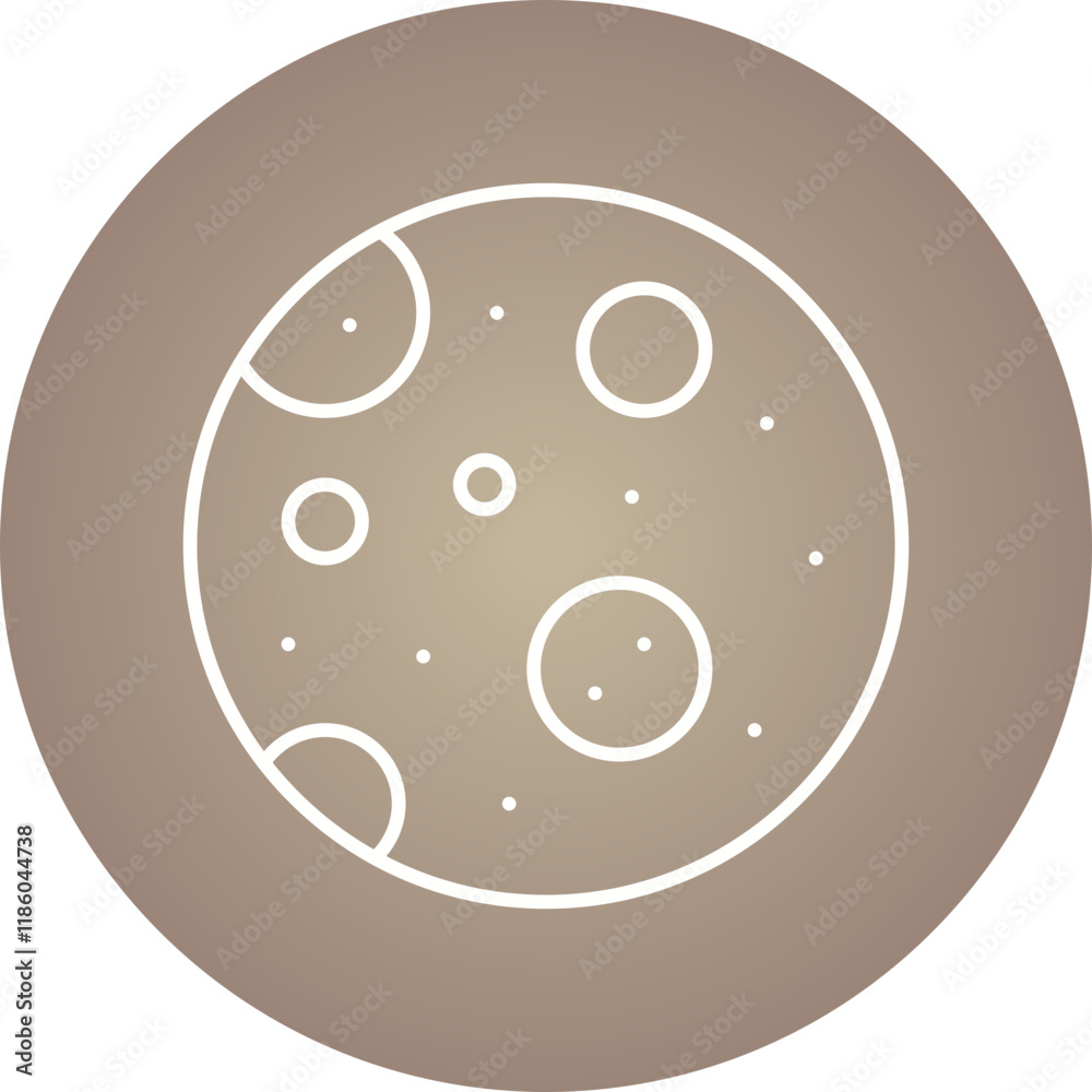Full Moon icon single vector illustration Full Moon icon single vector illustration
