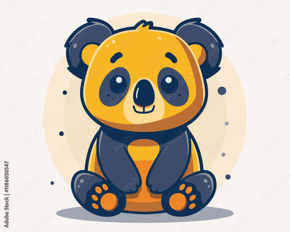 Fototapeta premium Cute Little Koala Vector Cartoon Illustration
