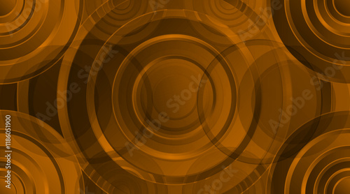 3d circle vector background design for banner, flyer, futuristic, poster, presentation etc. | Luxury geometric shape background | Modern abstract circular 3d design with alloy orangei color photo