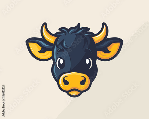 Cartoon Cute Cow Vector Illustration For Your Design