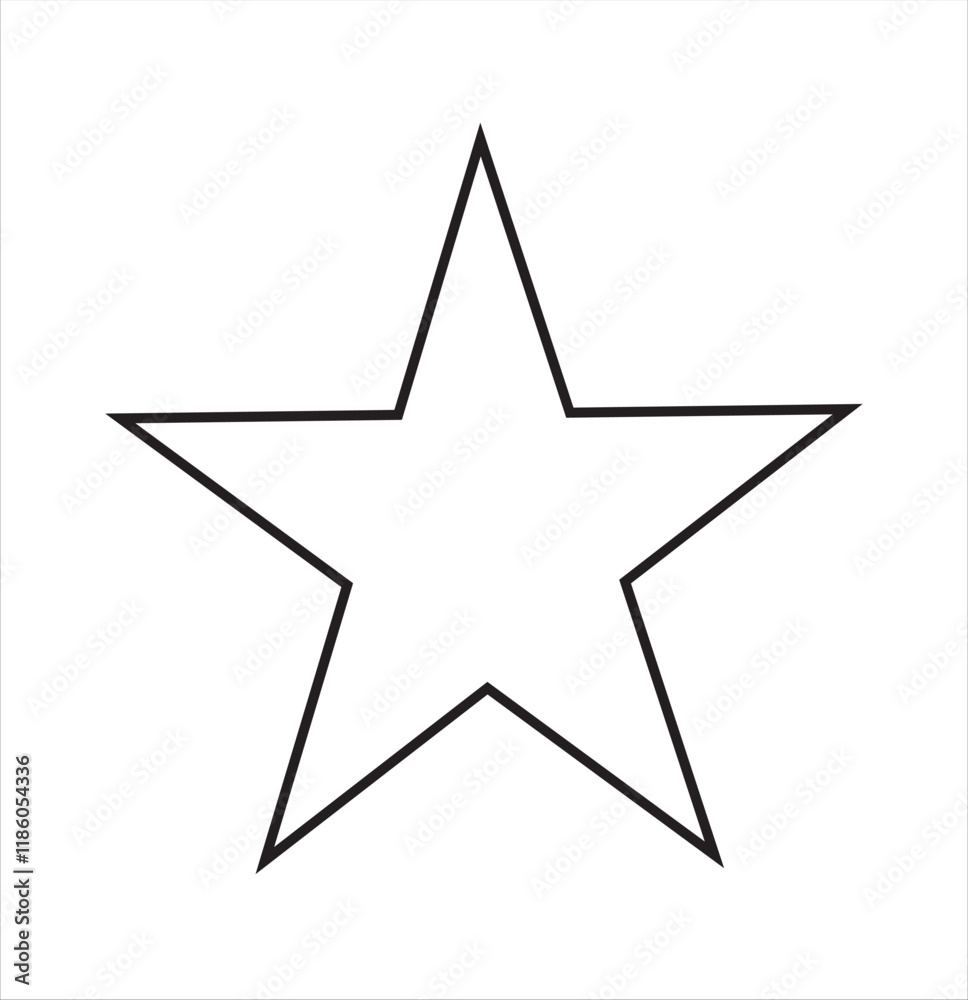 Set of five star icon collection. Yellow and black star symbol. Vector Illustration. Set of five star icon collection. Yellow and black star symbol. Vector Illustration.