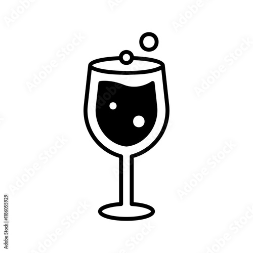 sparkling wine glass