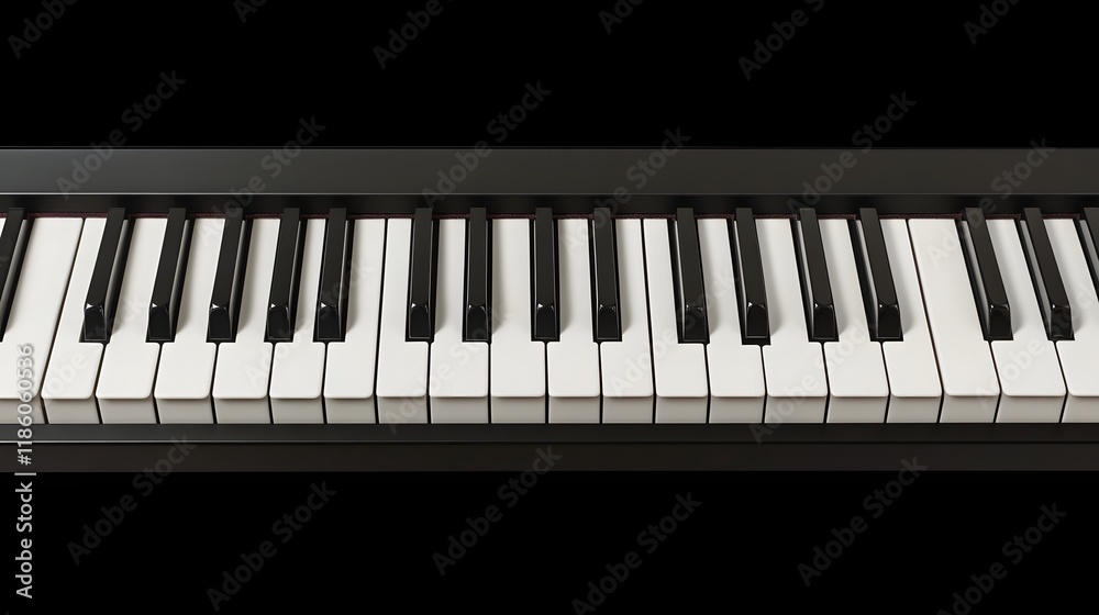 Piano Keyboard Keys Black And White Musical Instrument Piano Keyboard Keys Black And White Musical Instrument