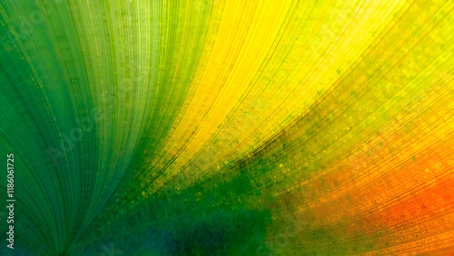 Obraz na płótnie Abstract Background. A beautifully vibrant green and yellow watercolor background featuring an artistic swirl that enhances its visual appeal w salonie