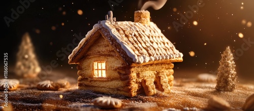 A biscuit house. with copy ...