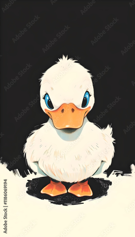 Fototapeta premium Duck on the ground