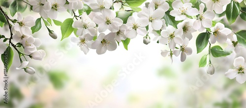 White flowers in the garden...