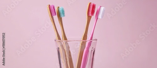 Organic wood toothbrushes w...