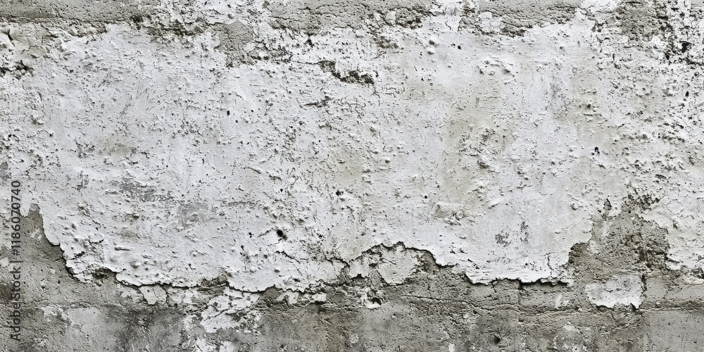 Textured wallpaper resembling rough concrete in a modern industrial loft