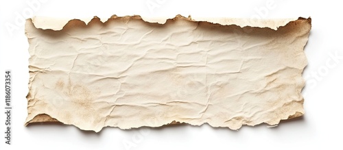 Aged rip paper texture on a...