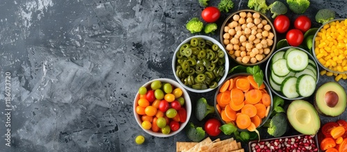 Nutritious snacks Fresh veg...
