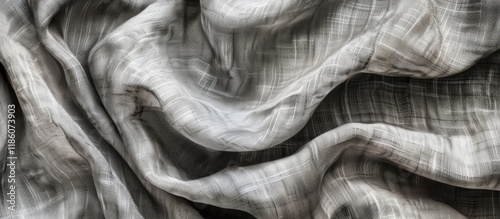 Grey old canvas linen fabri...