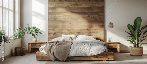 Current simple bedroom in a...