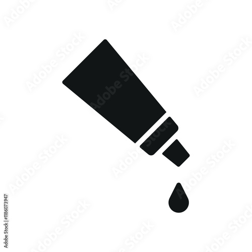 Glue icon vector featuring a dynamic and playful design, ideal for adding a fun and creative touch to art, design, or hobby-related projects