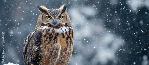 A Eurasian Eagle Owl Bubo b...