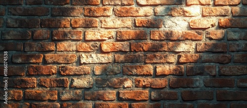 Rough and uneven bricks of ...