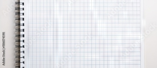 Blank sheet of notebook pap...