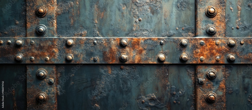 Fototapeta premium aged metal texture background. with copy space image. Place for adding text or design